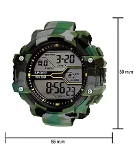 MRS Enterprises Military Green Army Digital Sport Black Dial Sports Men's and Boy's Watch-thumb3