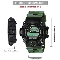 MRS Enterprises Digital Round Boy's Automatic Wrist Watch (Black Dial, Multicolored Strap) Suitable for Daily and Casual Wear-thumb1