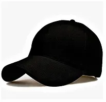 Unisex Cotton Baseball Cap (Pack of 2) (Cap_Black grey2_Black_Free Size)-thumb1