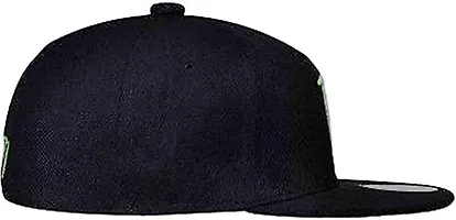 MRS Enterprises Fashionable Black Cotton Solid Cap for Men & Women Best for Hiphop & Baseball Cap NY-thumb2