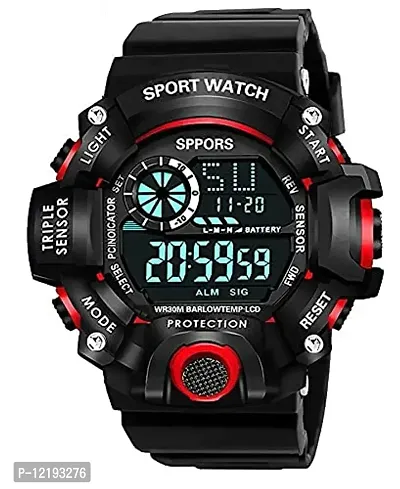 MRS Enterprises Digital Sport Day and Date Display Multi Dial Round Watches for Boy and Men Watch Kids