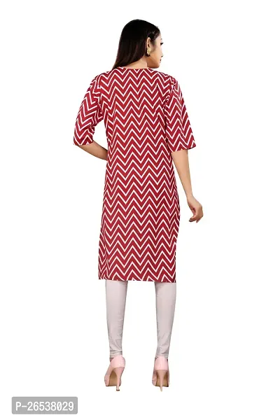 Beautiful Crepe Multicoloured Printed Kurta For Women-thumb2