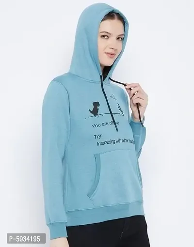 Printed Sweatshirt/Hoodie For Women-thumb4