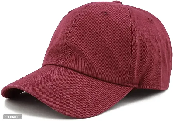 lowercase Unisex Cotton Cap (L-CAP-BASEBALL_Maroon_Free Size)