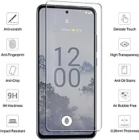 Vizio 9H Hardness 11D Unbreakable Tempered Glass Designed for Nokia X30 5G Temper Glass Black-thumb1