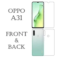 Vizio 9H Unbreakable Screen Protector/Guard/Tempered Glass Edge to edge full coverage Designed Oppo A31 front and back-thumb1