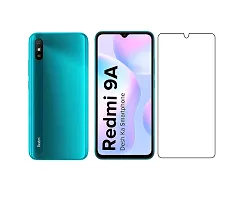 Vizio 9H Hardness 11D Unbreakable Tempered Glass/Matte Screen Guard/Protection designed for Redmi 9A with Wet  Dry wipes Full Screen Coverage with Edge (Front and Back)-thumb1