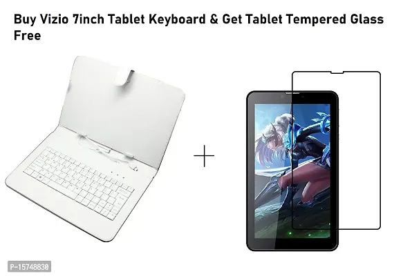 Vizio 7inch Tab Keyboard Case with 7inch Tablet Tempered Glass-thumb2