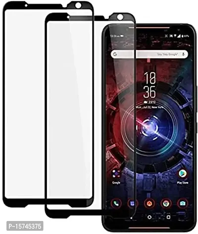 VIZIO 9H Hardness 11D Unbreakable tempered Glass/Matte Screen Guard/Protector Designed for Asus Rog Phone 6 Tempered Glass (Pack of 2)-thumb0