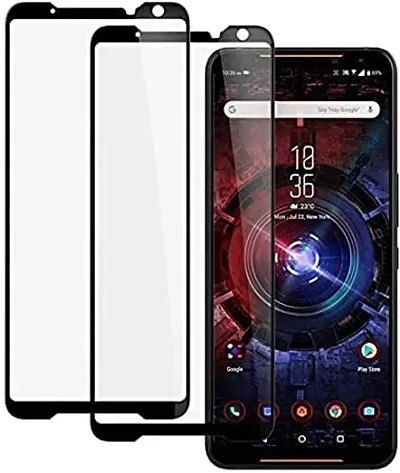 VIZIO 9H Hardness 11D Unbreakable tempered Glass/Matte Screen Guard/Protector Designed for Asus Rog Phone 6 Tempered Glass (Pack of 2)