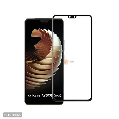 VIZIO 9H Hardness 11D Unbreakable Tempered Glass/Matte Screen Guard/Protector designed for Realme V23 (Front  Back)-thumb2