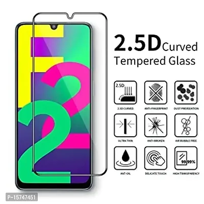 VIZIO 9H Hardness 11D Unbreakable Tempered Glass/Matte Screen Guard/Protector Designed for Samsung Glaxy F22 (Front  Back)-thumb3