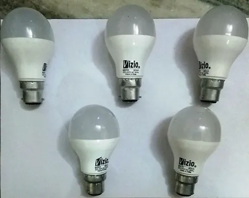 9W Led Bulb Plastic Body(Set Of 5)