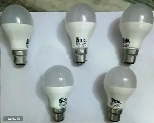 12W Led Bulb Plastic Body Set Of 5