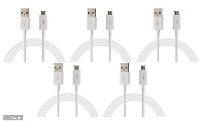 VIZIO Fast Charging Micro USB Cable Compatible With All Types Of Mobiles, Bluetooth, Earpods  Tablets ( pack of 5 )-thumb0