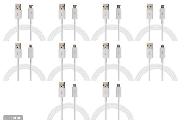 VIZIO Fast Charging Micro USB Cable Compatible With All Types Of Mobiles, Bluetooth, Earpods  Tablets ( PACK OF 10 )-thumb0