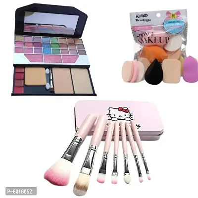 TYA Fashion Makeup Kit + Premium Makeup Brushes + Insta Beauty Makeup Sponges