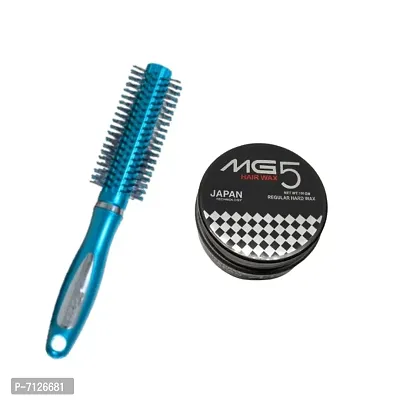 HAIR ROLLER BRUSH FOR SMOOTH  STRAIGHT HAIR Pack of 1 With MG5 Hair Wax