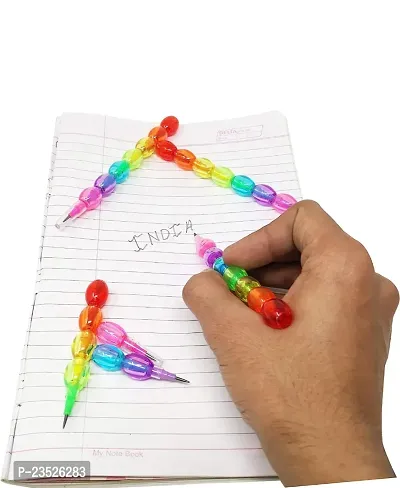 Kisy Moti Shape Non Sharpening Pencil For Kids Boys And Girls Pack Of 4-thumb4