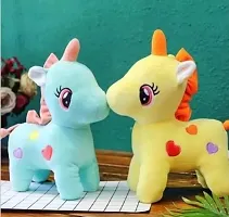 Bakku Toys 25 CM 2 pic unicorn girls And Kids gift item Essential Kids Stuffed Toys SET Of 2 UNICORN-thumb2