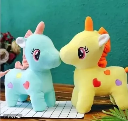 Bakku Toys 25 CM 2 pic unicorn girls And Kids gift item Essential Kids Stuffed Toys SET Of 2 UNICORN-thumb3