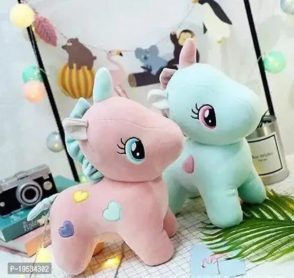Bakku Toys 25 CM 2 pic unicorn girls And Kids gift item Essential Kids Stuffed Toys SET OFF 2 UNICORN-thumb3