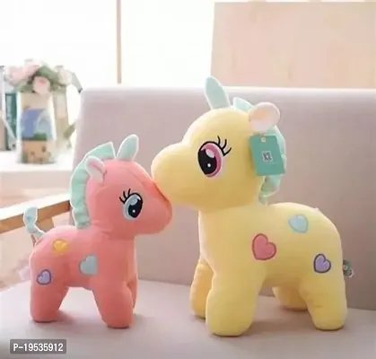 Bakku Toys 25 CM 2 pic unicorn girls And Kids gift item Essential Kids Stuffed Toys SET OFF 2 UNICORN-thumb0