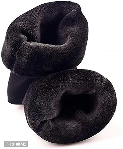 VT VIRTUE TRADERS Unisex Multicolour Velvet Winter Thermal Thumb socks | Stay Cozy and Warm | Ankle Length Socks With Fur Inside | 5 Pair Socks-thumb5
