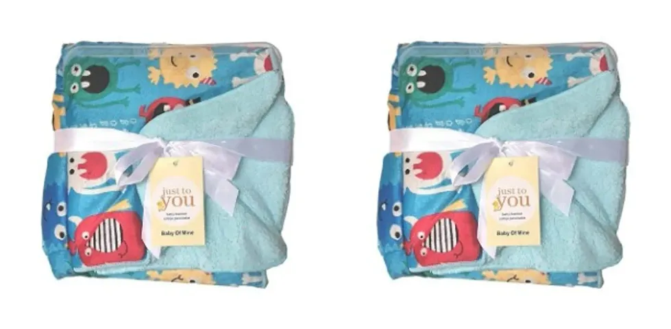 Printed Velvet Baby Blanket Pack of 2