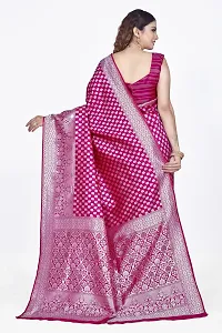 Stylish Art Silk Purple Jacquard Saree With Blouse Piece-thumb1