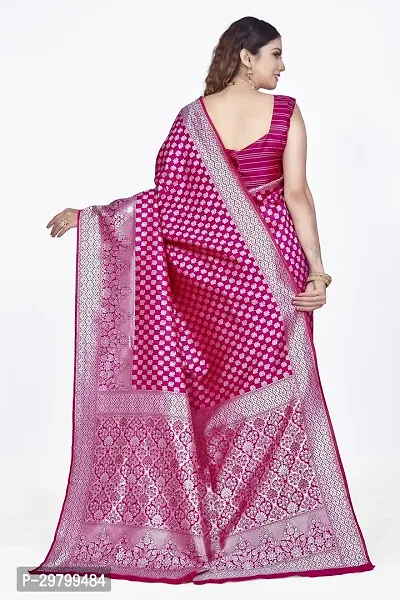 Stylish Art Silk Purple Jacquard Saree With Blouse Piece-thumb2