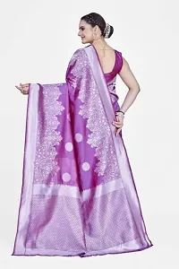 Stylish Art Silk Magenta Jacquard Saree With Blouse Piece-thumb1