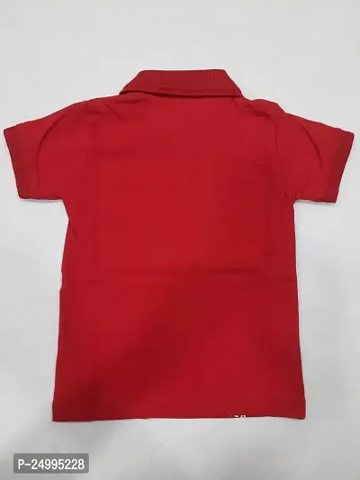 Little Funky Pure Cotton Boys Printed Polo T-Shirt-thumb2