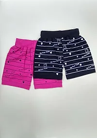 Little Funky 100% Pure Cotton Printed Unisex Kids Boys and Girls Casual Regular fit Shorts-thumb1