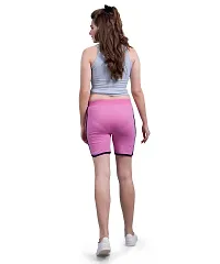 Monisha Plus 100% Pure Cotton Solid Casual 100% Pure Cotton Solid Casual Gym/Cycling/Active Shorts for Womens-thumb1