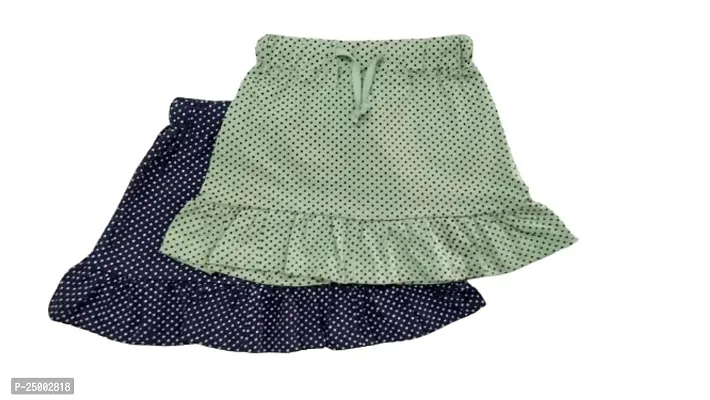 Little Funky 100% PUE Cotton Dotted Skirts - Pack of 2 pcs-thumb0