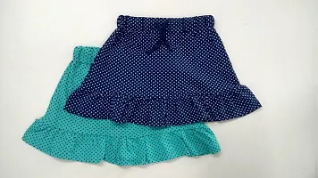 Little Funky 100% PUE Cotton Dotted Skirts - Pack of 2 pcs-thumb1