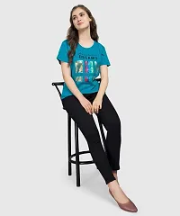 Monisha Plus Pure Cotton Graphic Printed Half Sleeve Round Neck Tshirt-thumb5