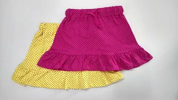 Little Funky 100% PUE Cotton Dotted Skirts - Pack of 2 pcs-thumb1