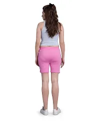 Monisha Plus 100% Pure Cotton Solid Casual Gym/Cycling/Active Shorts for Womens-thumb3