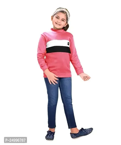 Little Funky Pure Cotton Kids Unisex Colorblocked Sweatshirt
