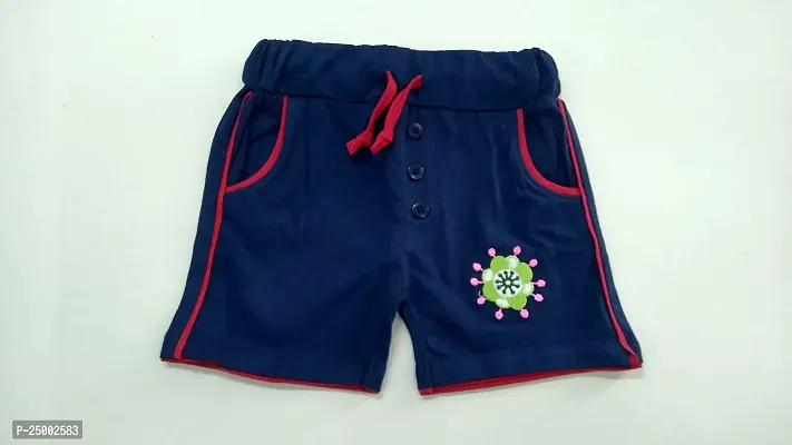 Little Funky Pure Cotton Embroidered Button Shorts - Pack of 2 pcs-thumb4