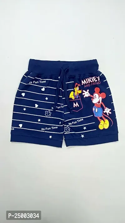 Little Funky 100% Pure Cotton Printed Unisex Kids Boys and Girls Casual Regular fit Shorts-thumb3