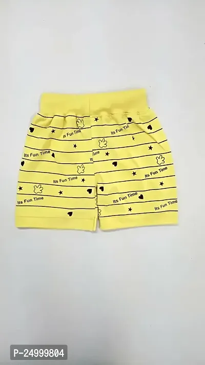 Little Funky 100% Pure Cotton Printed Unisex Kids Boys and Girls Casual Regular fit Shorts-thumb4