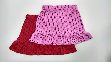 Little Funky 100% PUE Cotton Dotted Skirts - Pack of 2 pcs-thumb2