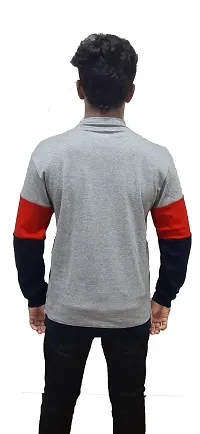 Dudelo Cotton Blended Color Blocked High Neck Regular fit Casual Sweater for Mens - Pack of 1-thumb2