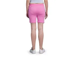 Monisha Plus 100% Pure Cotton Solid Casual Gym/Cycling/Active Shorts for Womens-thumb1