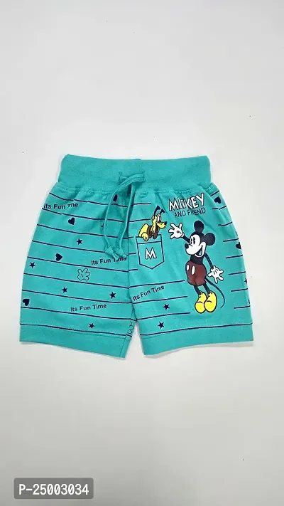 Little Funky 100% Pure Cotton Printed Unisex Kids Boys and Girls Casual Regular fit Shorts-thumb4