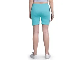 Monisha Plus 100% Pure Cotton Solid Casual Gym/Cycling/Active Shorts for Womens-thumb1