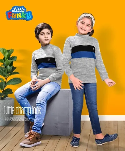 Little Funky Kids Unisex color block Sweaters